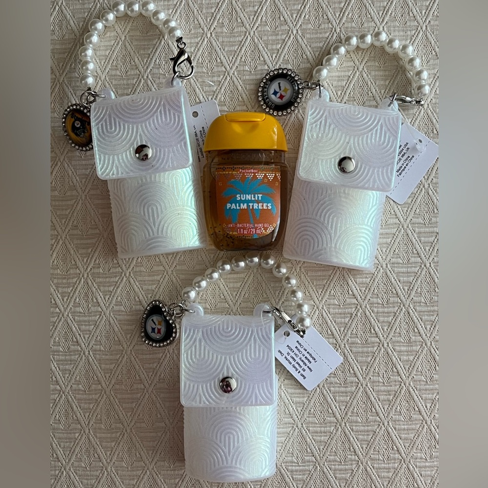 Pittsburgh Steelers Purse Charm/Handsanitizer Holder - Picture 8 of 11